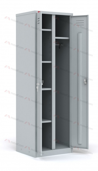 Шкаф металлический для одежды двухсекционный ШРМ-22У фото. Фото N2