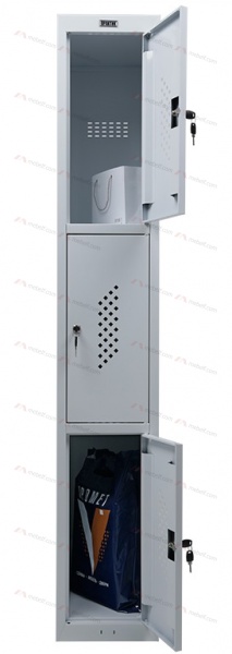 Шкаф для раздевалок ПРАКТИК усиленный ML 13-30 (базовый модуль) фото. Фото N3