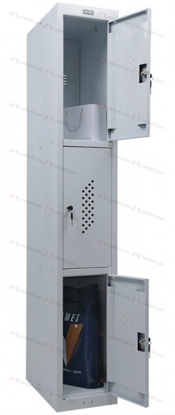 Шкаф для раздевалок ПРАКТИК усиленный ML 13-30 (базовый модуль) фото. Фото N2